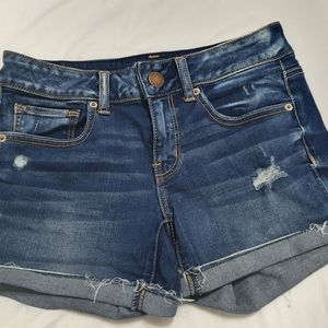 American Eagle Destroyed Denim Shorts